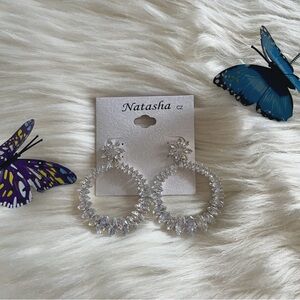 NWT Natasha Cubic Zirconia Earrings